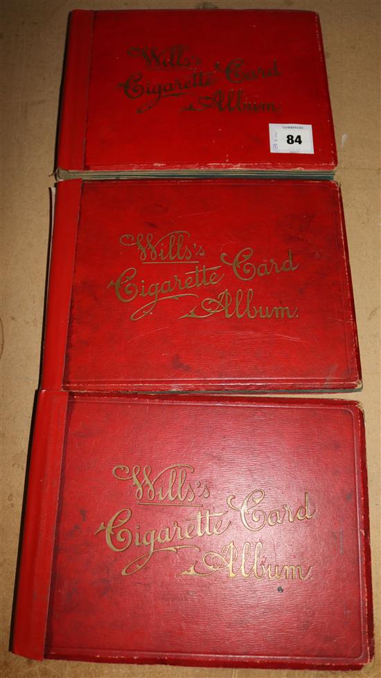 3 cigarette card albums(-)